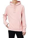 Amazon Essentials Men's Hooded Fleece Sweatshirt (Available in Big & Tall), Pink, Large