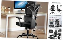 Office Chair Ergonomic Desk Chair, High Back Gaming Chair, Big and Tall Black