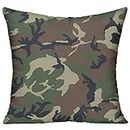 Square Pillow Covers - Army Camouflage 3D Print Cushion Case For Sofa Bedroom Car - Inserts Are Not Included - 18" X 18"