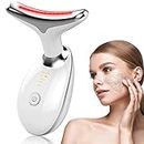 Leotop Electric Face Massager,Beauty Device for Face and Neck,High Frequency Vibration Firming Wrinkle Removal Device,EMS Care Massage Heating Equipment,Fade Wrinkles Skin Tightening.(3 Llight Modes)