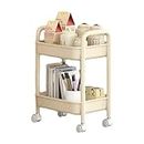 TRISTO Kitchen Storage Cart, Portable Kitchen Storage, Compact Kitchen Trolley, Durable Rolling Kitchen Carts, Laundry Room Organization, Storage Shelves with Wheels for, Cosmetics, Stationery, Home
