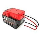 Battery Adapter Compatible with Milwaukee 18V M18 Dock, Battery Power Tools Adaptor Convert Compatible with 18V M18 XC18 Battery DC Output