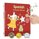 Cali's Books Spanische Kinderreime | Zweisprachige Babybücher auf Spanisch mit englischer Übersetzung | Spanisch lernen für Kinder, Spanische Bücher für Kleinkinder 1-3 | 6 Canciones Infantiles en