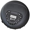 KLIM Speaker + Reproductor de CD portátil con Altavoces + Nuevo 2024 + Walkman con batería recarable + Discman CD portatil con Auriculares + Lector de Tarjetas SD/TF, AUX, Ideal para el Coche