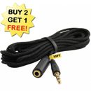 10ft 3.5mm Audio Port Headphone Earbud Cable Extension Cord Wire Extra Long Jack