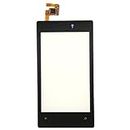 HAWEEL Touch Panel Replacement Parts, Touch Panel with Frame for Nokia Lumia 520(Black) (Color : Black)