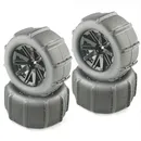 80mm Upgrade Sand Wheel Tires Beach Tire 12mm Hex Hub For WLtoys 144001 124018 124019 12428 A B C