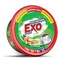 Exo Round Dishwash Bar 500G With Exo Super Scrubber Free Complete Dishwashing Solution With Anti-Bacterial Efficacy & Goodness Of Ginger Remove Tough Grime Stains With Ease.