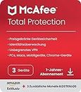 McAfee Total Protection 2024 Amazon Exclusive, 3 Geräte | Antivirus, VPN, Passwort-Manager, Mobil- und Internetsicherheit | PC/Mac/iOS/Android|15-Monats-Abonnement | Aktivierungscode per E-Mail