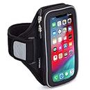Sporteer Velocity V8 Running Armband - Compatible with iPhone 15 Pro Max, 15 Plus, 14/13 Pro Max, 15/14/13 Pro, iPhone 15/14/13, Galaxy S23 Plus, S22 Plus, Pixel, & Many More Cell Phones - FITS Cases