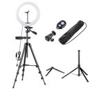 Yescom 12Inch LED Ring Light 3 Tripod Stand Selfie Stick Dimmable w/ 2 Adjustable Phone Holder Carry Bag Remote Control For Photo Video Tiktok Livesteam Ma | Wayfair
