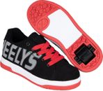 Zapatillas con ruedas HEELYS zapatos con ruedas SPLIT zapatos negros/rojos con ruedas