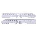 2 Pcs PD Ruler, Pupillometers for Measuring Pupillary Distance, Single PD or Dual PD Measurement Tool