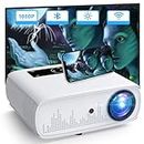 HOPVISION Proyector, 15000 Lux Proyector Nativo 1080P Full HD Home Cinema Video Proyector 4K Bluetooth Proyector WLAN Pantalla de 350'' Compatible con TV Stick, HDMI, USB, X-Box, iOS/Android