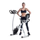 BCAN Folding Exercise Bike, Magnetic Upright Bicycle Heart Rate 330LBS Support