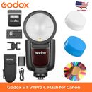Godox V1 Pro V1Pro C TTL Round Head On-Camera Flash Light Speedlite For Canon