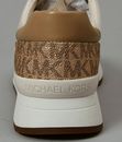 Sneaker MK Michael Kors beige bianche taglia 38 Allie Trainer vaniglia multi low-top