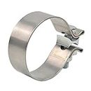 Emotor Universal 3.5 Inch Narrow Band Exhaust Clamp 304 Stainless Steel, 3 1/2" Exhaust Seal Clamp Slip Fit Connections