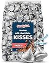 Hershys Kisses Milk Chocolate, Classic Silver Wraps, 1 Pound Bag (Approx. 100 Pieces) - Perfect for Gifts, Parties, and Special Occasions