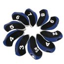 ANMINY Waterproof Neoprene Golf Club Iron Head Covers Protector W/Number PrintSet Of 10 Plastic in Blue | 5.12 H x 2.56 W x 1 D in | Wayfair