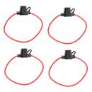 4X 14AWG Car Wire Automotive Sector Fuse Blade Holder Port9580