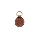 Indian Motorcycle Circle Leather Key Ring - 2862944, Brown, One Size