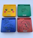 Console Nintendo GameBoy Advance AGS-001 GBA SP nuove custodie Pokémon, USB e in scatola