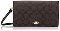 Coach Outlet Anna Foldover Crossbody Clutch In Signature Canvas