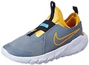 Nike Flex Runner 2 (GS)-Cool Grey/Yellow Ochre-Black-Laser BLUE-DJ6038-006-4.5Y