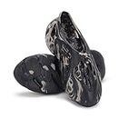 CASSIEY Latest Men's Yeezi Foam Runner Shoes Sneakers Pillow Lightweight Cloud Shoes Non-Slip Breathable- Black/Grey