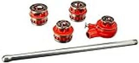 RIDGID 36480 12-R Exposed Ratchet Threader Set, Ratcheting Pipe Threading Set of 1/2-Inch to 1-1/4-Inch NPT Pipe Threading Dies and Manual Ratcheting Pipe Threader with Carrying Case