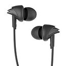 boAt BassHeads 100 in-Ear Wired Headphones with Mic (Black)