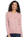 Van Heusen Women's Acrylic Round Neck Sweater (Pink_2XL)