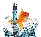 kickAt Fully Automatic ON Off Fish Tank Heater with Temperature Control knob (50 watt) Submersible Aquarium Immersion Heater