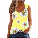 Aboser Online Shopping Prime Flowy Tank Tops for Women Sequin Floral Printed Camisole Sleeveless Shirts Casual Crew Neck Cami Top Loose Fit Tees Plus Size Athletic Tops