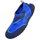 Aqua Beach Surf Wet Water Shoes Boys Girls Mens Womens Unisex Wetsuit Boots (Blue Adult 3)