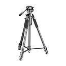 Kodak T300 Tripod for DSLR, Camera |Operating Height: 5.90 Feet | Maximum Load Capacity up to 5kg | Portable Lightweight Aluminum Tripod with 360 Degree Ball Head | Carry Bag Included (Black)