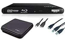 Archgon, Stream UHD External 4K Ultra HD BD DVD Player, Blu-ray BDXL Burner External for PC, Mac Laptop, USB 3.0/-C, M-Disc, Protective Box, External CD BluRay Drive, Drive, Aluminium Black