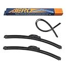 AERO Voyager 26" + 17" Windshield Wipers, Premium All-Season Automotive Replacement Wiper Blades with Extra Rubber Refills + 1-Year Warranty (Pack of 2)