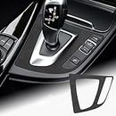 FDAIUN Alcantarn Gear knob Panel Frame Cover Control Box Sticker Interior Trim for BMW 3 Series F30 F34(2013-2018) F36(2014-2019) car Trim Gear Lever Cover (Black)