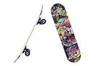 P PAYTAG® Complete Highly Flexible Plastic Skate Board 24 Inch Skateboards for Beginners, Girls, Boys with High Rebound Wheels