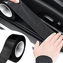 Twinster Black Carbon Fibre Car Door Sill Protector Waterproof Tape for Car Accessories, Matte Finish, Anti-Scratch Technology - 2 inches (Pack of 5 metres)