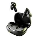 Skullcandy Smokin' Buds In-Ear Wireless Earbuds, 20 Hr Battery, 50% Renewable Plastics, Microphone, Works with iPhone Android and Bluetooth Devices - Black