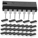 PLAFOPE 30pcs Ic Chip Resistors Bilateral Ic Dip14 Triggers Logic 555 Timer 4- Diode Kit Capacitors Breadboard-Friendly Ic Capacitor Kit Chip Two-Way
