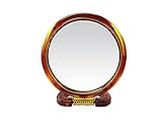Ear Lobe & Accessories Round Beauty Makeup Cosmetic Mirror & Double-Sided Normal and Magnifying Stand Mirror