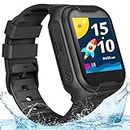 4G Kids GPS Smart Watch,Elderly Waterproof Video Phone Call Real-time Tracking Smart Watch Camera SOS Emergency Alarm Touch Screen Pedometer Anti-Lost GPS Tracker Watch for Boys Girls Gift
