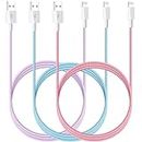 iPhone Charger 6ft Lightning Cable 3Pack Nylon Braided Premium USB Fast Charging Cord Apple MFi Certified for iPhones 14 13 12 11 SE XS PRO Max XR X S 8 7 6 5 Plus