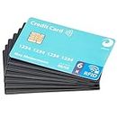valonic RFID Blocker Card - DEKRA Probado - 6 Piezas Extra Finas, Negro - Protección RFID NFC, Tarjeta de protección