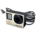 Videocámara digital y cargador GoPro HERO4 plateada 4K 12 MP - Funciona