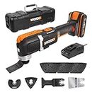 WORX 18V (20V Max) Sonicrafter Cordless Oscillating Multi-Tool, PowerShare, Variable Speed, with Accessories, Battery and Charger Included, WX696